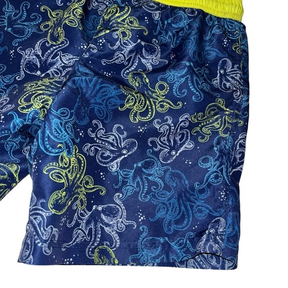 Panama Jack kids boys swim trunks Octopus blue green M 7 8 bathing suit swimsuit - Picture 2 of 4